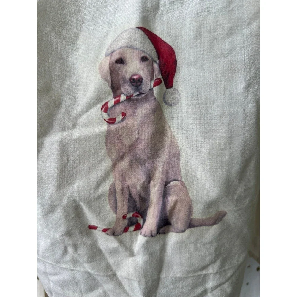 Unbranded NWOT 100% Egyptian Cotton Holiday Christmas Dog Tea Dish Kitchen Towel